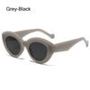 Ins Popular Retro Eyewear Oval Sun Glasses Oversized Sunglasses Sun Glasses Thick Frame