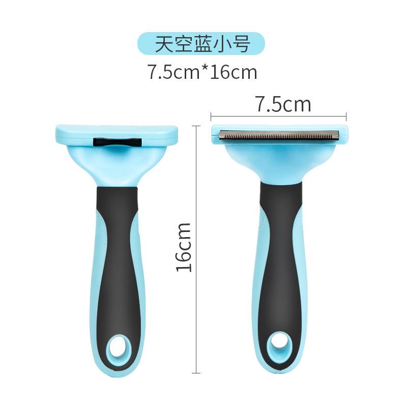 Self-cleaning dog needle comb, large pet comb for detangling, removing loose hair, pet supplies for cats