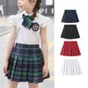High Quality Girls Skirt Pleated Skirt Summer 2023 New Children's All-match Uniforms Skirt Kid Colthes