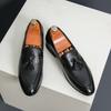 Трендовый бренд Классические коричневые мужские рабочие туфли Противоскользящие Удобные мужские кожаные повседневные туфли Для поездок на работу Ежедневные туфли для вождения