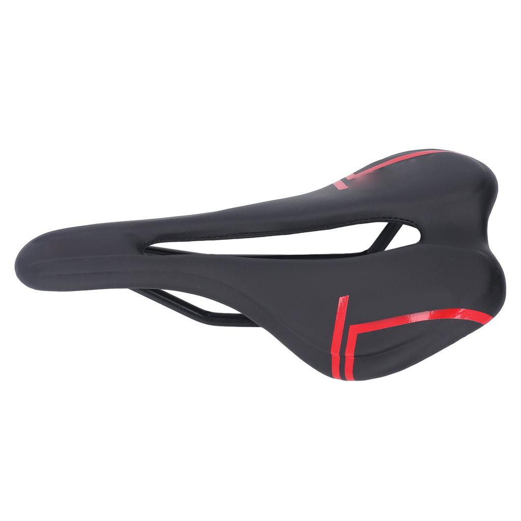 Mountain Bike Saddle Cushion Microfib PU Lth Hollow Brthable for Road Riding