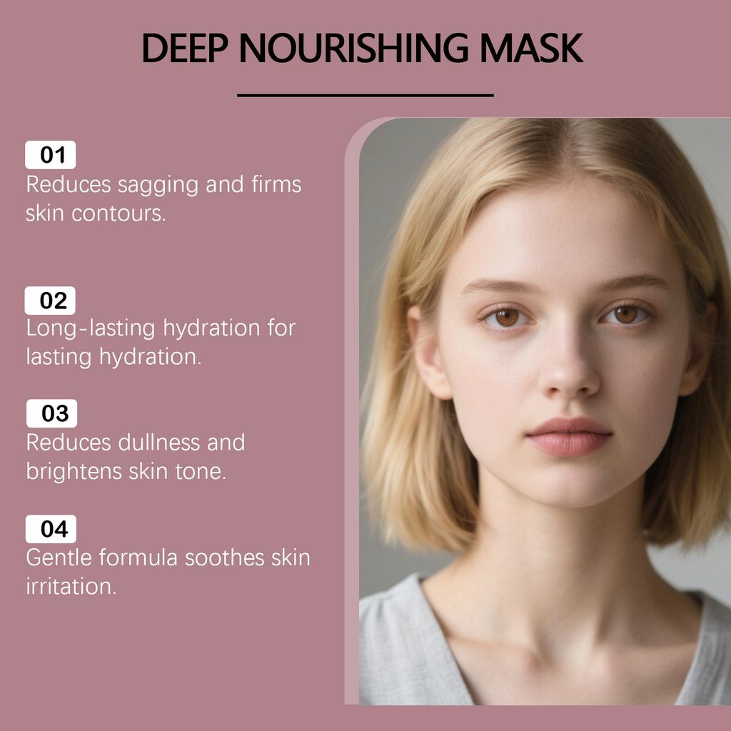 Hydrating Essence Face Mask Nourishing Skin Tight Fit Contour Moisturizing Elasticity Enhancing Facial Mask
