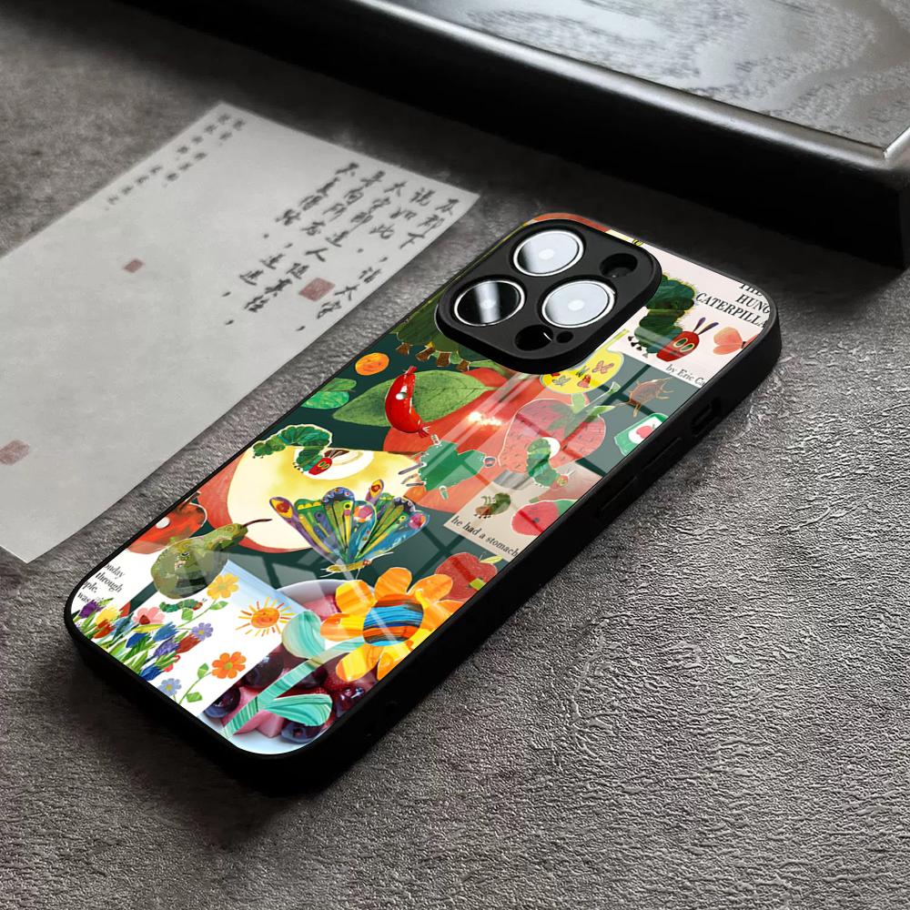 The Very Hungry Caterpillar Phone Case For IPhone 16 Pro Max 14 17 Air 12 15 11 13 Mini X XR XS Max SE Glass Cover