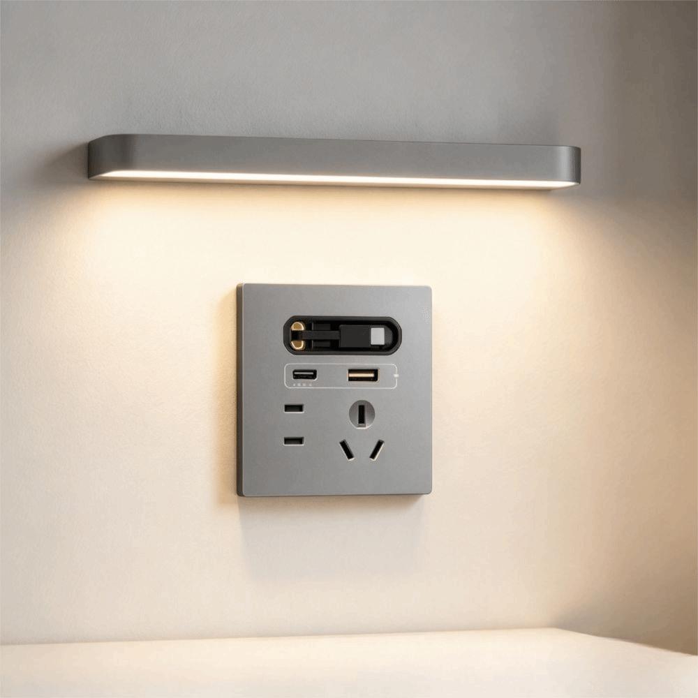 20W USB Fast Charging USB Fast Charging Socket Multi-hole Retractable Cable Socket KTV