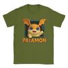 Новинка футболка Digimon Патамон Мужская с круглым вырезом с коротким рукавом Одежда 100% Хлопок Летний Топ Футболка