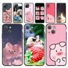 For Xiaomi Poco F3 M3 X3 GT Mi 11 11i 11T Ultra Redmi Note 10 10S The Pink Pig Cute For iPhone 13 Mini Pro Max Phone Case