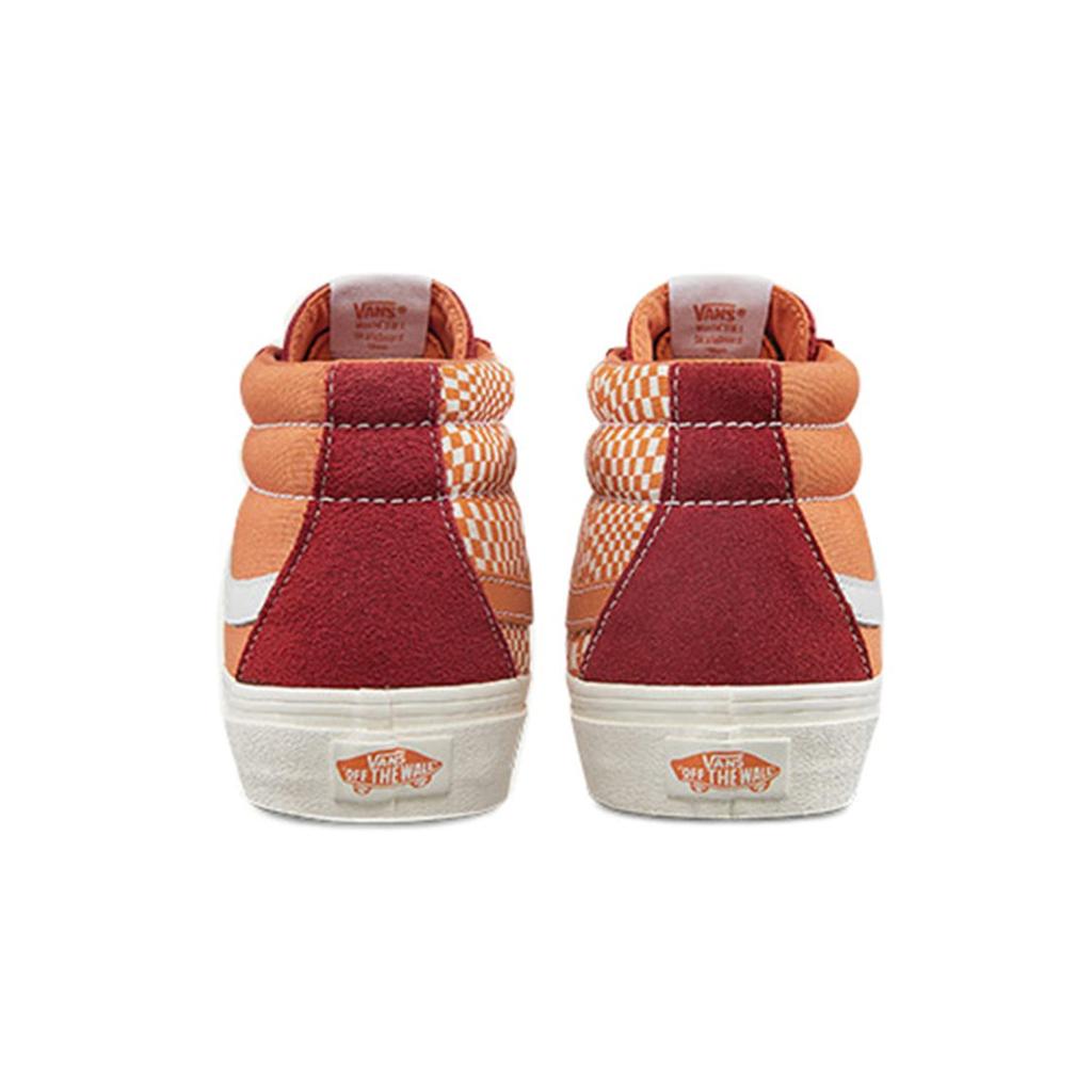 Vans Кеды Sk8 mid Retro Mid Top Повседневные скейт-обувь Унисекс Красно-оранжевая вставка 'Оранжево-красный' VN0A391FTEV