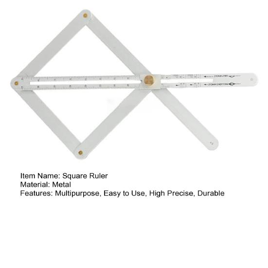 Diagonal Square Ruler Corner Angle Finder High Precise Easy To Use Portable Miter Saw Bevel Gauge Woodworking Ruler