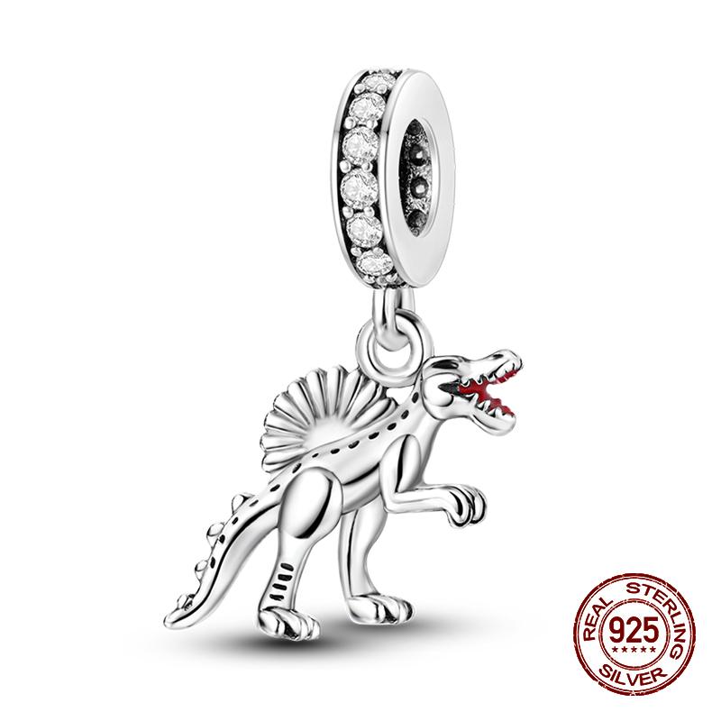 100% стерлингового серебра 925 пробы, лев, собака, слон, светлячок, кошка, дерево жизни, подвески в виде животных, подходят для оригинальных браслетов 925, ювелирные изделия своими руками
