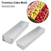 1Pcs Aluminum Alloy Baking Mould Rectangle Baking Tools Cheesecake Pan for Kitchen Coffee Pastry