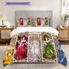 Moonlit Fantasy Journey Three-piece set (1 * duvet cover + 2 * pillowcase, without core) 2D Flat Bedding set Christmas birthday gift