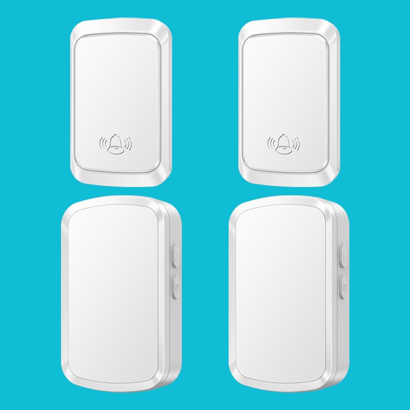 Wireless Self-Powered Doorbell, Waterproof, Long-Range, Electronic Remote Bell, Ideal for Home & Elderly Use.