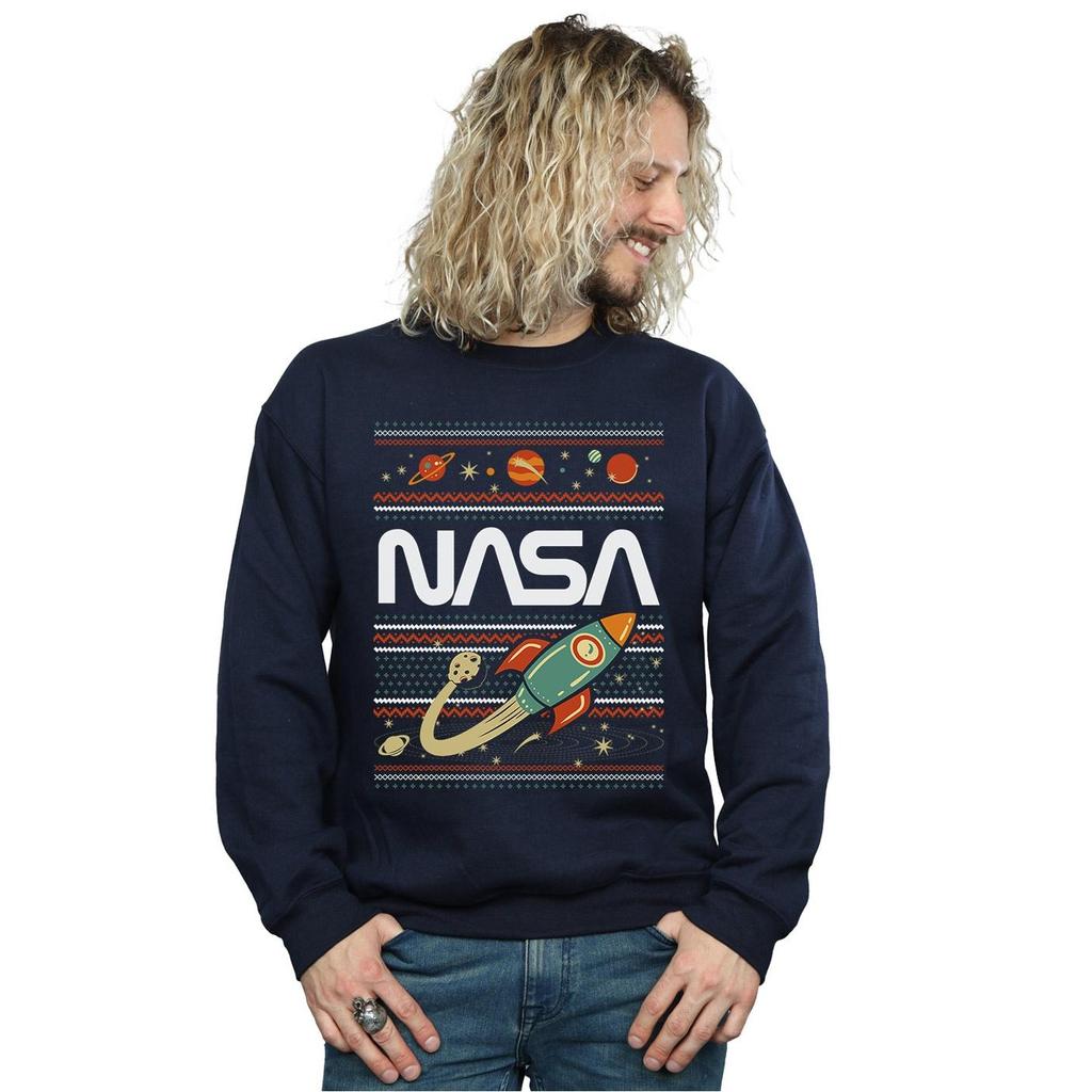 NASA Mens Fair Isle Sweatshirt
