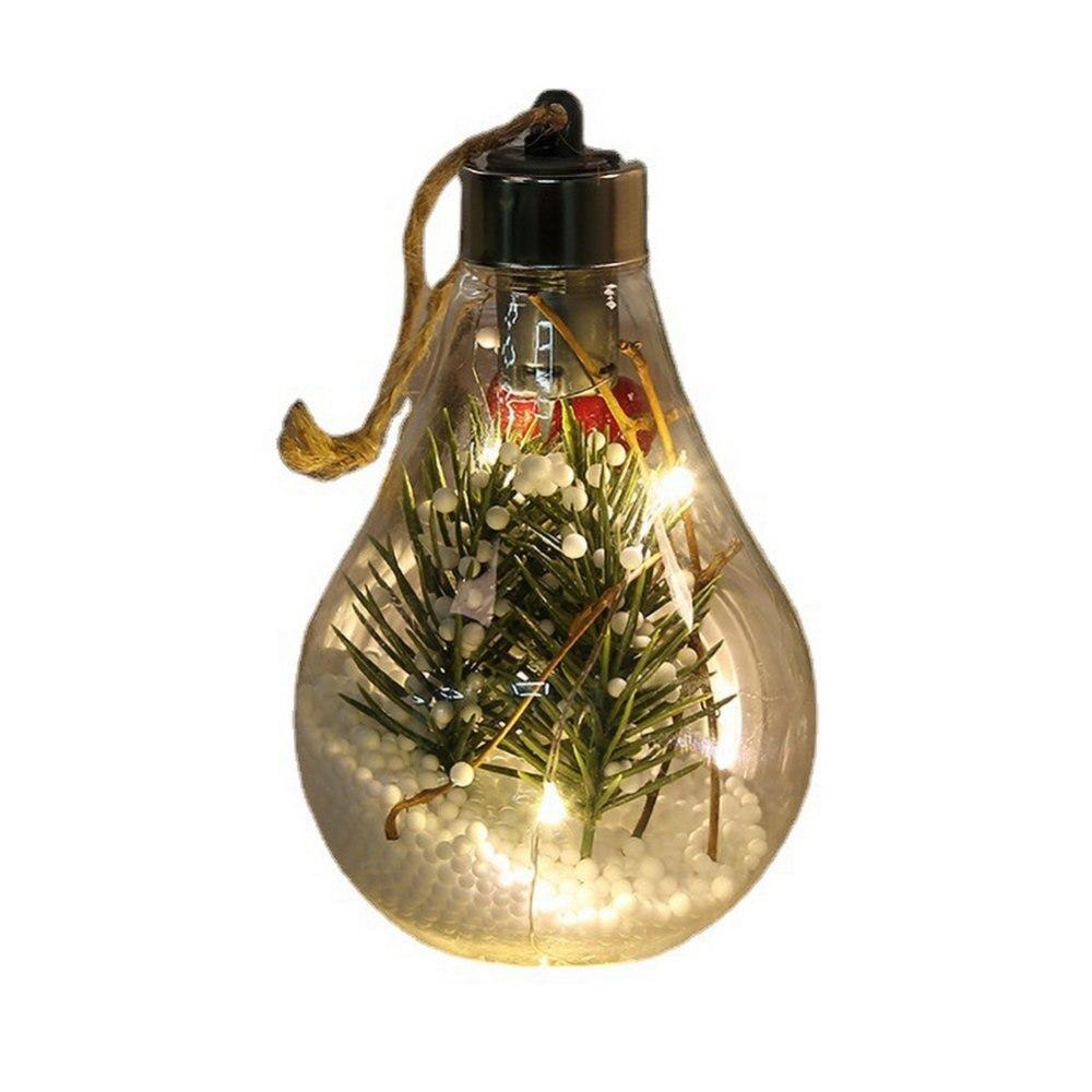 Christmas Balls LED Transparent Christmas Tree Decoration Pendant