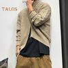 Осень-зима мужской свитер кардиган с круглым вырезом трикотаж плотный эластичный длинный рукав свободный теплый однотонный трикотаж на молнии повседневная одежда свитер пальто