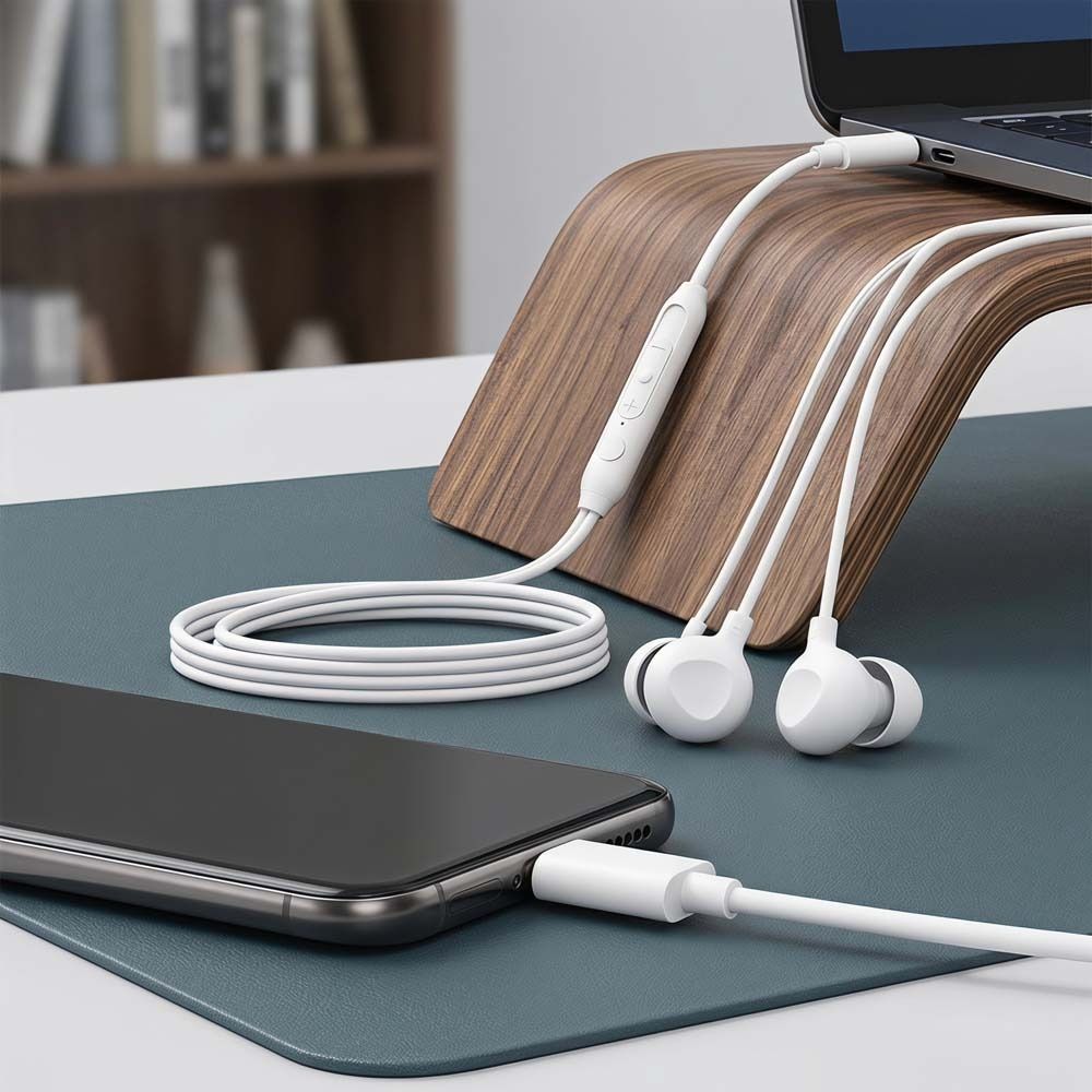 High Sound Quality Sleep Earphones Type C Wired Earphones Noise Cancelling Earphones Sleep