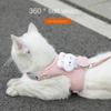 with Leash Set Cat Traction Vest Rope Adjustable Pet Walking Leash Dog Harness  for Cat Kitten