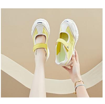 Легкие туфли мэри джейн женские парусиновые туфли женские лоферы на низком клиновидном каблуке лоскутные сетчатые туфли женские туфли-балетки с ремешками