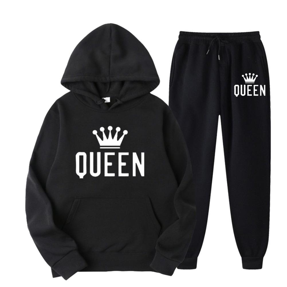 Men's Plus Size Hooded Sweatshirt & Jogger Set - Thickened Casual Sportswear for Autumn/Winter