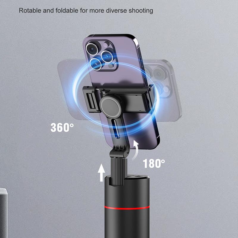P02 Автоматическая стойка для отслеживания лица, вращающаяся на 360°, держатель для телефона, настольный отслеживающий карданный стабилизатор, штатив для видеоблога в реальном времени