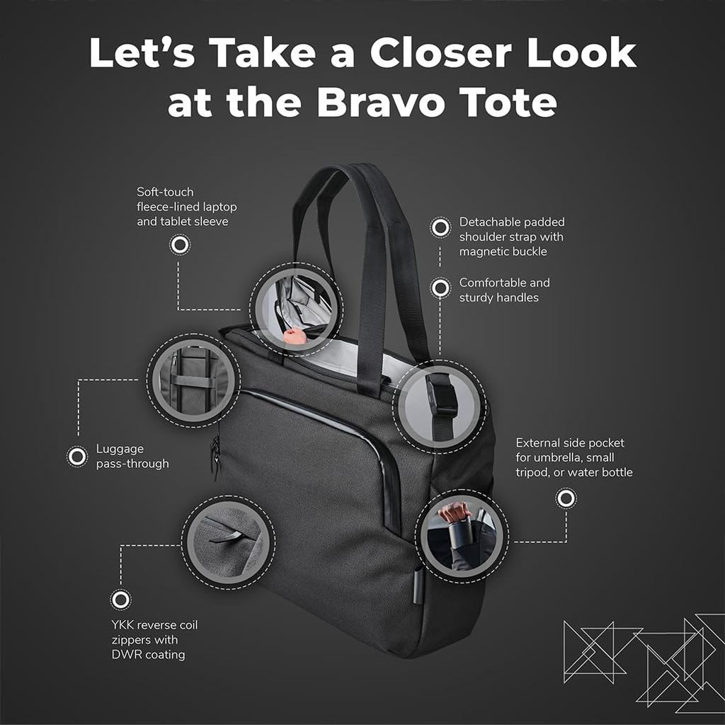 Сумка-тоут Сумка через плечо BRAVO TOTE ЧЕРНАЯ [ALPAKA] Мужская (01. черный)