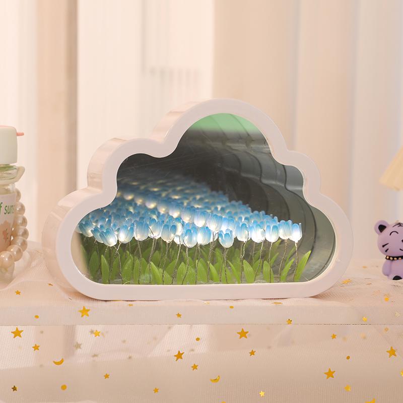 DIY Cloud Tulip Night Light - Handmade Flower Lamp, Perfect Birthday Gift for Girlfriend or Best Friend