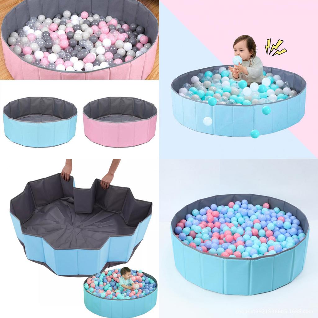 Просторный и прочный складной манеж-игровая площадка с шариками для детей с 10 фунтами фарфорового песка
