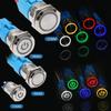 1 Pc Push Button Switch Metal Waterproof Latching Momentary LED Light Car Engine Power Switch Blue Red HMM