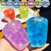 ASMR Sound Squeeze Fidget Toys Hademade Creative Milk Tea Fidgets  for Classroom Prizes