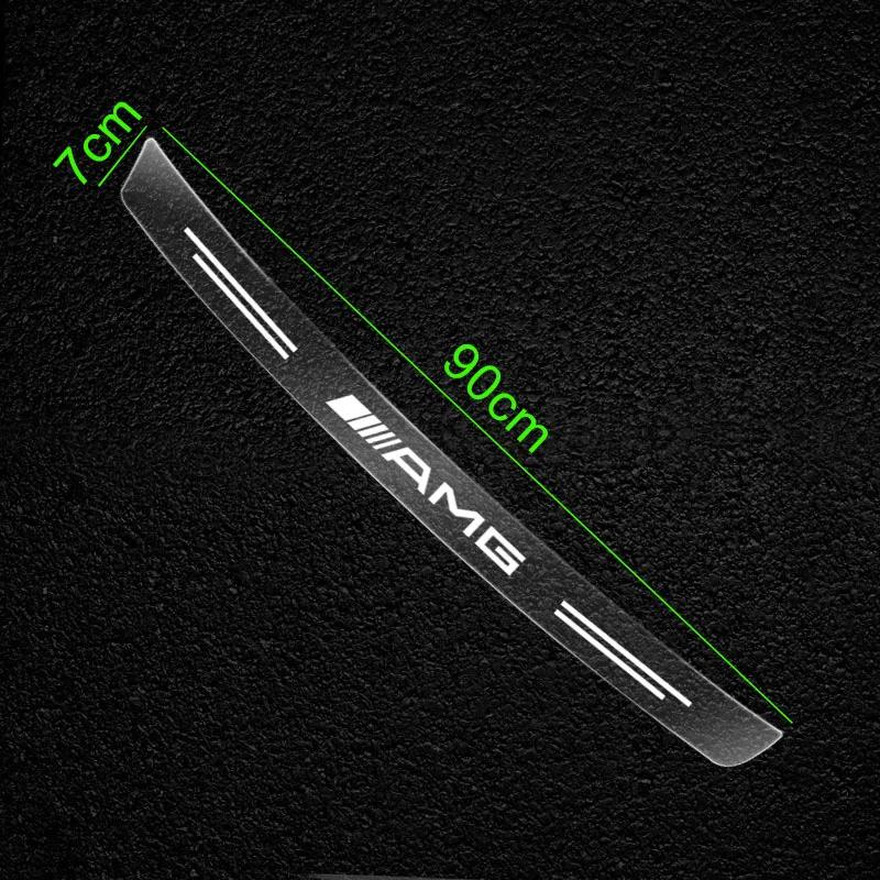 AABIF1 1pcs Car Rear Bumper Trunk Load Edge Protector Guard Trim Transparent Sticker For Mercedes Benz A B C E S AMG CLA CLK GLA