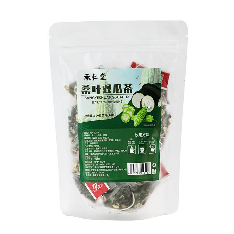 Чай из листьев шелковицы и горькой дыни Натуральный травяной сбор с кожурой зимней дыни