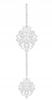 Z16 GARLAND pendant decoration OPENWORK decor GLAM gray