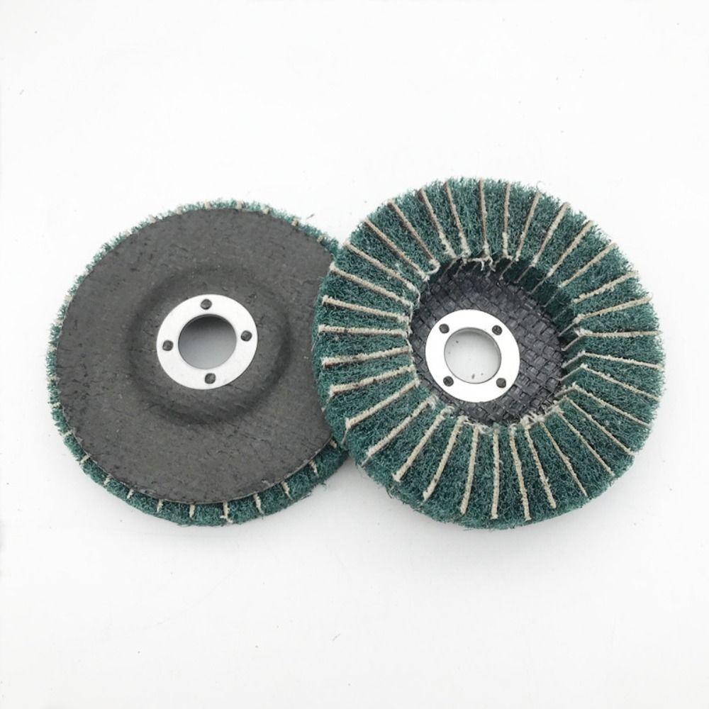 Nylon Fiber Flap Polishing Wheel Durable Non-woven Grinding Disc  Wood Cutting