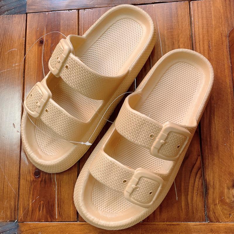 Fashion Rimocy 2025 Fashion Summer Slippers Women Indoor EVA Soft Sole Slides Women's Sandals Buckle Platform Flip Flops Shoes Woman 45