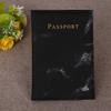 Marble Passport Cover PU Leather Travel Passport Holder Protector Case Organizer Ticket Document Business Credit ID Cards Wallet