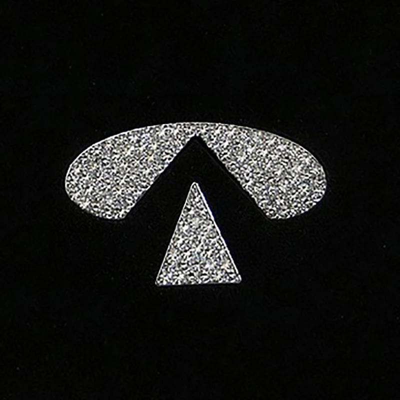 Car Steering Wheel Logo Sticker Diamond Crystal Decals for Infiniti FX35 Q50 G35 G37 G20 QX56 QX50 QX60 QX80 Q45 QX70 FX37