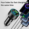 Автомобильное зарядное устройство USB с 4 портами Type C PD 150 Вт, адаптер для быстрой зарядки для Huawei OPPO Oneplus iPhone, автомобильное зарядное устройство с быстрой зарядкой