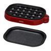 IRIS OHYAMA Takoyaki Maker 2WAY Plate 20 отверстий Flat Red (Тарелка Такояки) ITY-20WA-R