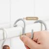6-Pack Secure & Quiet Plastic S Hooks, Flexible Neck for Easy Twist & Lock, Completely Rust-Free, Holds up to 10 lbs, White, Large (3.5 inch)