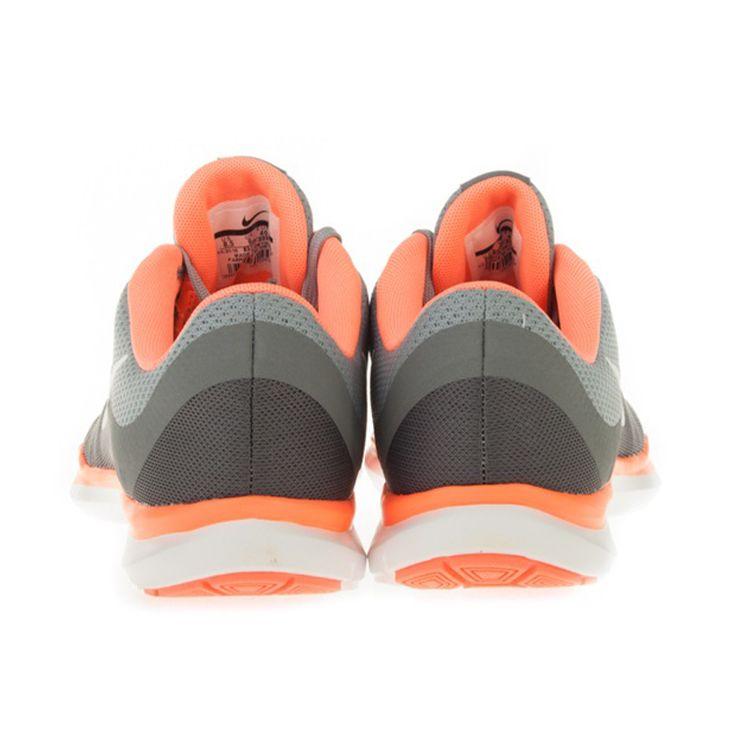 Nike Flex Trainer 6 Удобная амортизация Нескользящие Прочные Легкие Низкие Кроссовки для тренировок Женские кроссовки Серо-оранжевые 831217-009