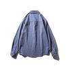 Japan fashion Retro Small Plaid Cotton Shirts Men's Long sleeve Spring and Autumn Outerwear Foreign Trade Men's Casual All-matching Cotton Shirt