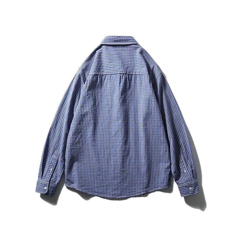 Japan fashion Retro Small Plaid Cotton Shirts Men's Long sleeve Spring and Autumn Outerwear Foreign Trade Men's Casual All-matching Cotton Shirt