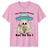 Funny Skeleton Alien Abduction Coffee TShirt The Horrors Persist But So Do I