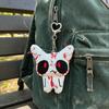 Unisex Dark Ghost Plush Keychain Creepy Bloody Halloween Bag Pendant Scary Accessories  Cosplay