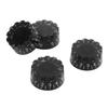 4PCS Acrylic Material Guitar Control Knobs Knurled Design Bass Control Knobs  Electric Guitar