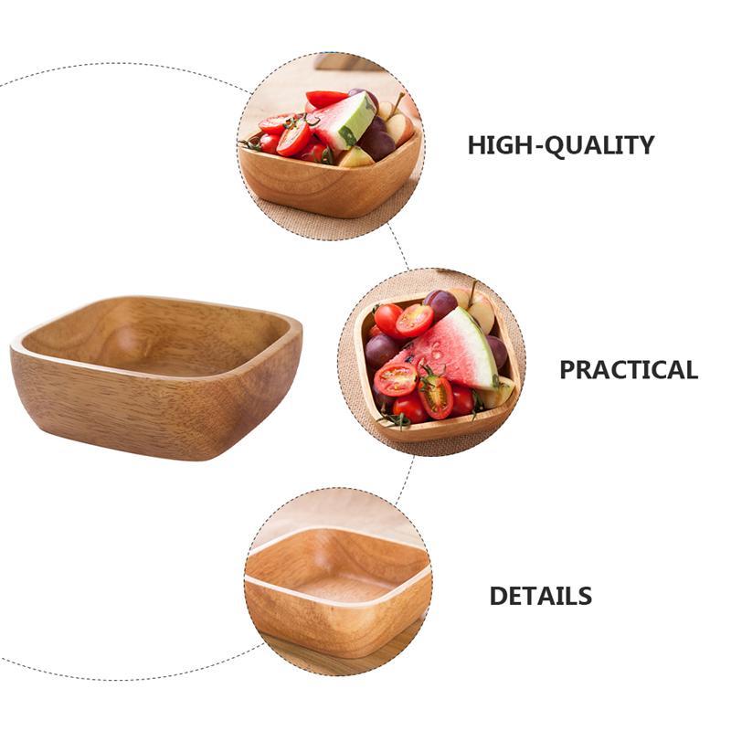 Kitchen Chic Wood Bowl Fine Beau Sold Dish Rack Dish Plate Deser Plate | Bowls