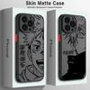 Чехол для телефона Аниме Jujutsu Kaisen Для iPhone 11 12 13 14 15 16 Pro Max XR X XS Mini 8 7 Plus SE Ударопрочный Матовый Fundas
