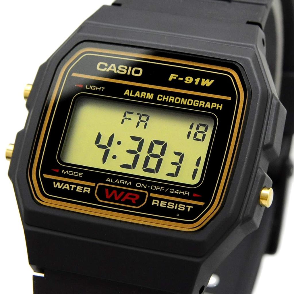 Casio CASIO Unisex Quartz Watch F-91WG-9 Black - Affordable Classic Casio [Imported]