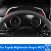 Накладка на рамку приборной панели для Toyota Highlander Kluger XU70 - 2024 2025, внутренняя отделка из углеродного волокна
