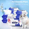 Влажные салфетки для питомцев Ro Формула чистой воды Уход за питомцами Забота о здоровье и очистка Специализированная очистка Дезодорирующие влажные салфетки Не требующие смывания